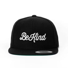 Load image into Gallery viewer, BE KIND Black Snapback