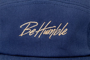 Be Humble Camper Hat Blue and Beige