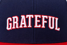 Load image into Gallery viewer, GRATEFUL - Blue &amp; Red Snapback